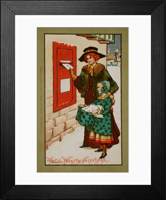 Framed Print : Christmas Post by Ethel Parkinson Framed Print : Christmas Post by Ethel Parkinson