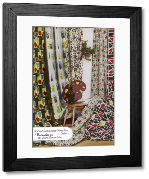 Framed Print : Horrockses cotton advertisement Framed Print : Horrockses cotton advertisement