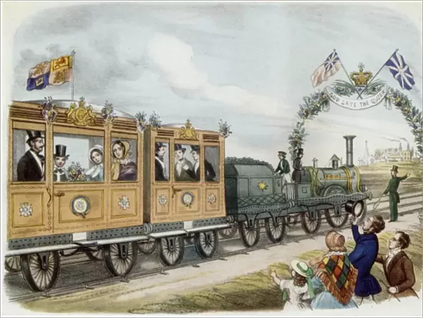 Queen Victoria Goes by Train