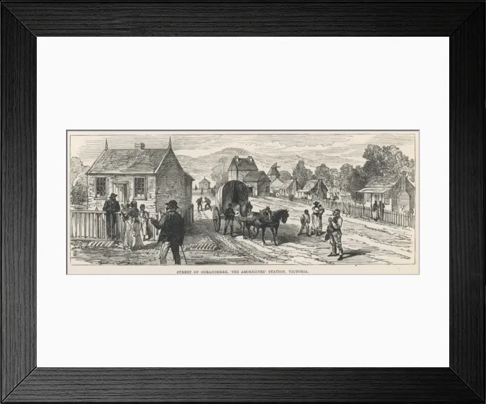 Framed Print : A street of Coranderrk, Australia Framed Print : A street of Coranderrk, Australia