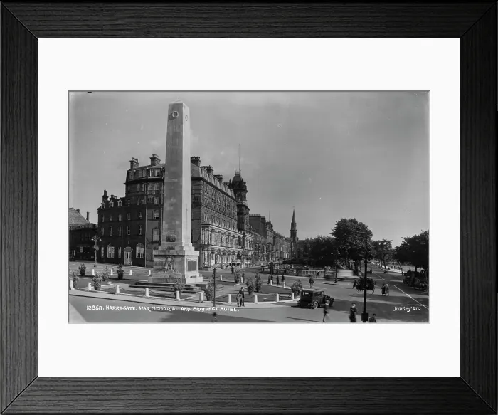 Framed Print : Harrogate War Memorial and Prospect Hotel Framed Print : Harrogate War Memorial and Prospect Hotel