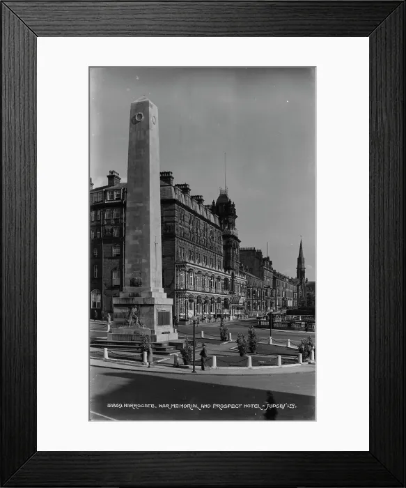Framed Print : Harrogate War Memorial and Prospect Hotel Framed Print : Harrogate War Memorial and Prospect Hotel