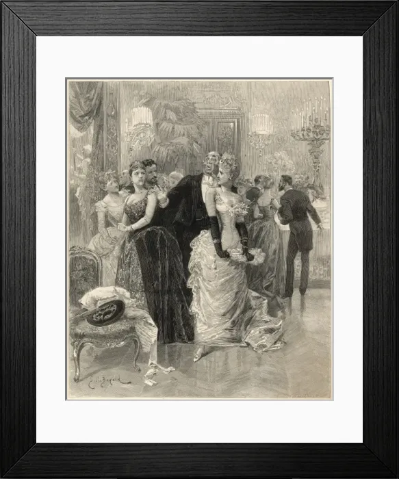 Framed Print : A party in France Framed Print : A party in France
