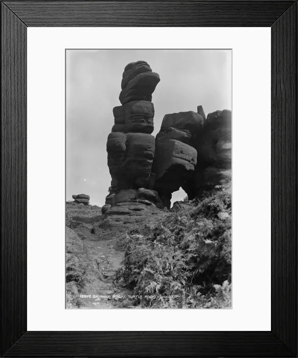 Framed Print : Turtle Rocks at Brimham Rocks