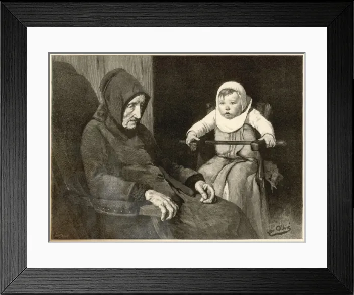 Framed Print : The two childhoods Framed Print : The two childhoods