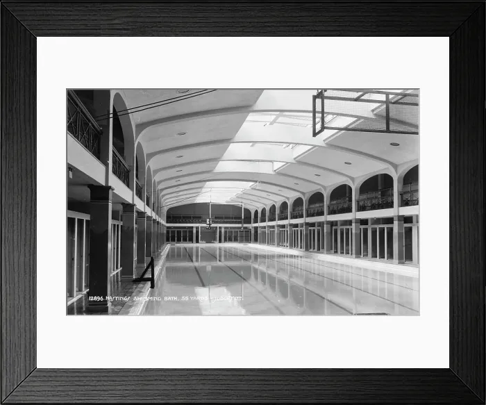 Framed Print : Hastings Swimming Bath Framed Print : Hastings Swimming Bath
