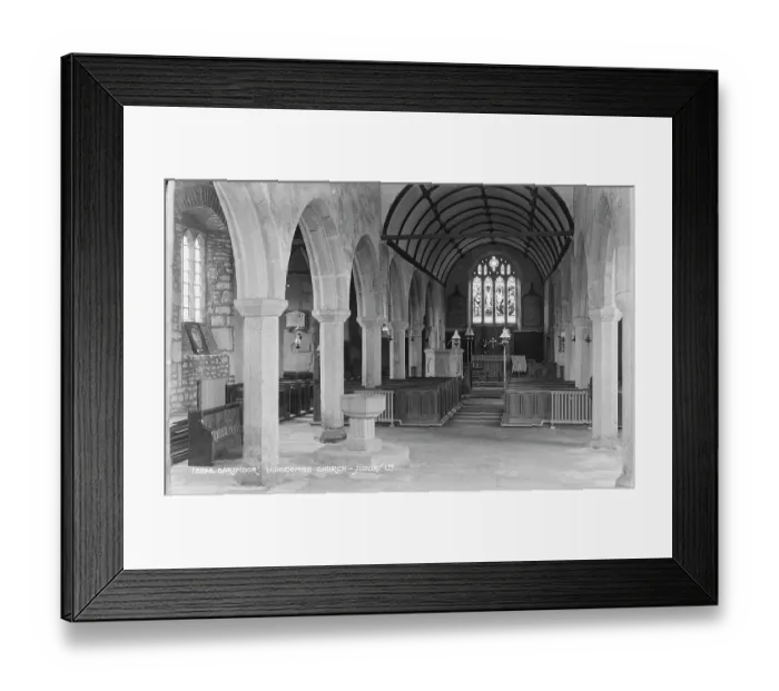 Framed Print : Interior of Widecombe Church Framed Print : Interior of Widecombe Church