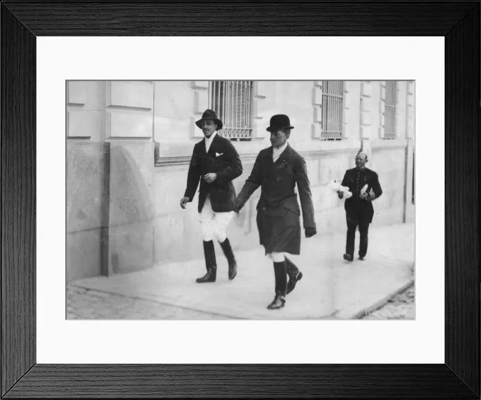 Framed Print : Alfonso XIII off to play polo Framed Print : Alfonso XIII off to play polo