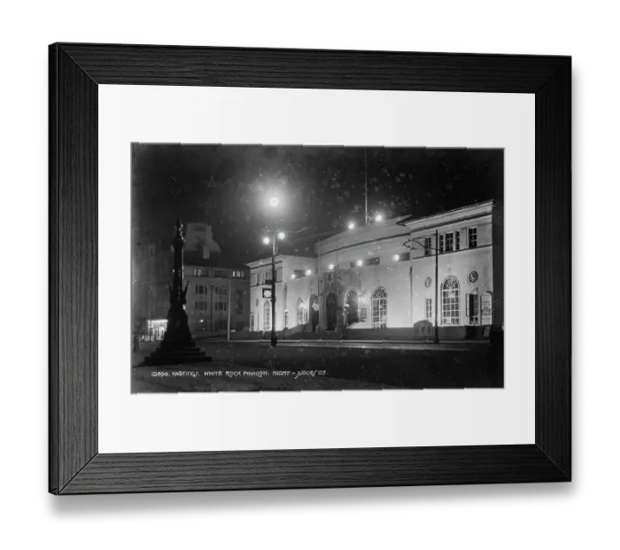 Framed Print : White Rock Pavilion at Night Framed Print : White Rock Pavilion at Night