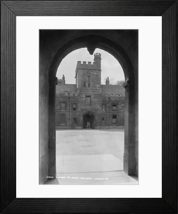 Framed Print : Entrance to St. John's College, Oxford Framed Print : Entrance to St. John's College, Oxford
