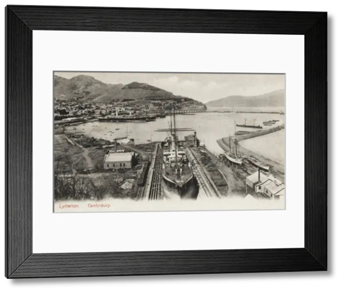 Framed Print : Lyttleton, New Zealand Framed Print : Lyttleton, New Zealand