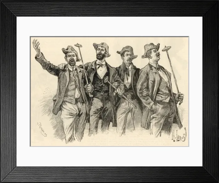 Framed Print : A male quartet Framed Print : A male quartet