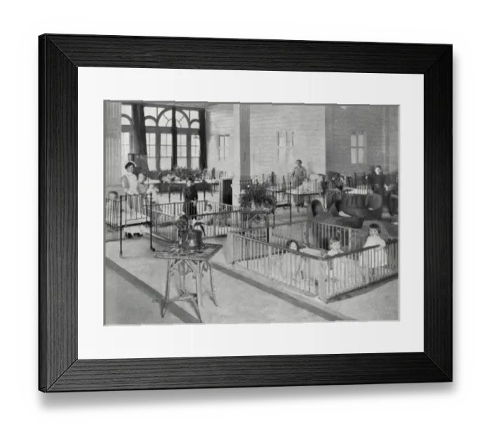 Framed Print : Wartime Nursery for refugee children, Earls Court, London Framed Print : Wartime Nursery for refugee children, Earls Court, London