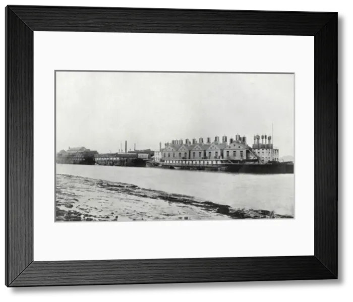 Framed Print : Hospital Ships Atlas, Endymion and Castalia, Long Reach Framed Print : Hospital Ships Atlas, Endymion and Castalia, Long Reach