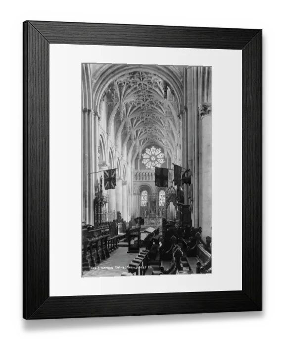 Framed Print : Interior of Oxford Cathedral