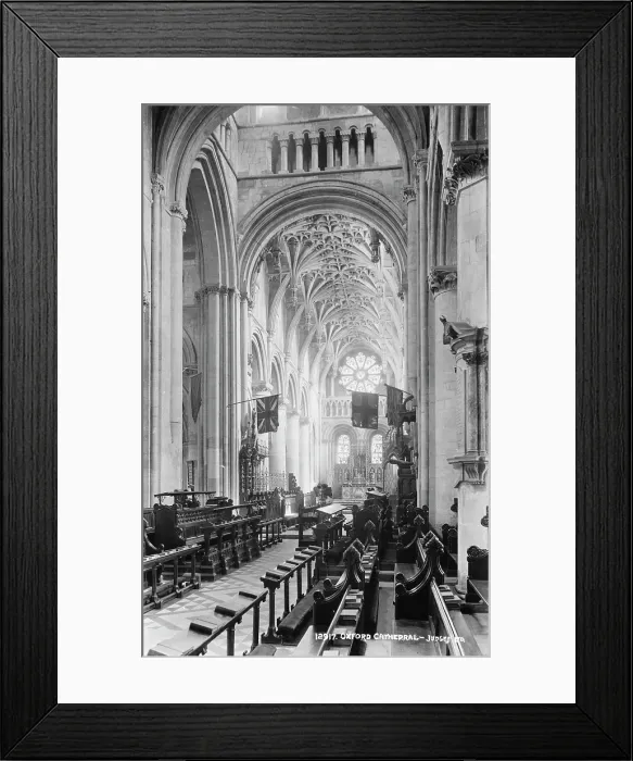 Framed Print : Interior of Oxford Cathedral