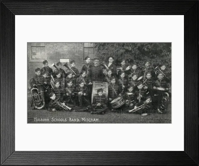 Framed Print : Holborn Schools Band, Mitcham, Surrey Framed Print : Holborn Schools Band, Mitcham, Surrey