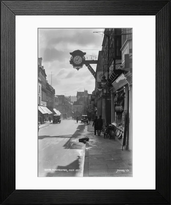 Framed Print : Historic View of Winchester High Street Framed Print : Historic View of Winchester High Street