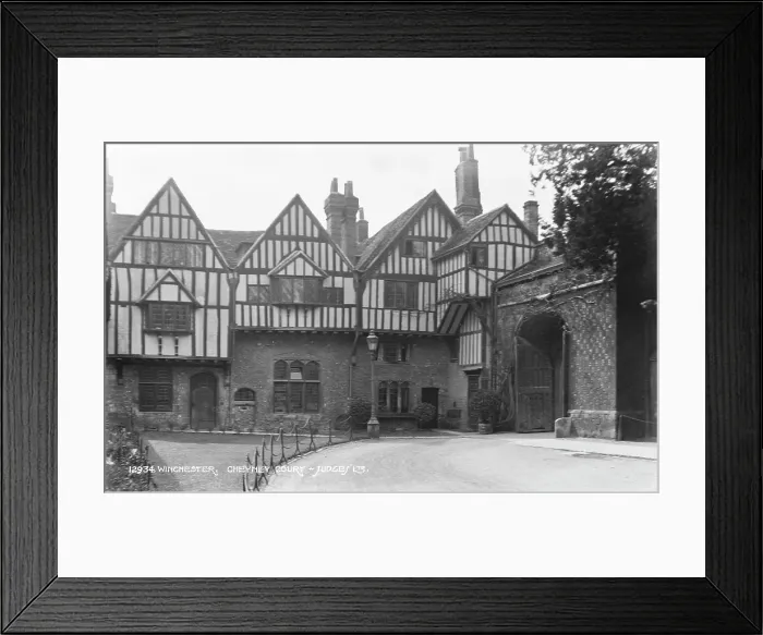 Framed Print : Cheyney Court in Winchester Framed Print : Cheyney Court in Winchester