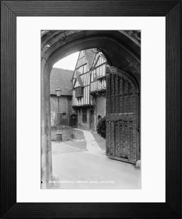 Framed Print : Cheyney Court Entrance Framed Print : Cheyney Court Entrance