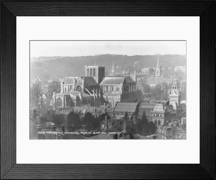 Framed Print : Winchester Cathedral from St Giles Hill Framed Print : Winchester Cathedral from St Giles Hill