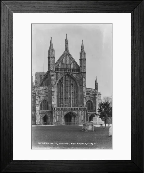 Framed Print : West Front of Winchester Cathedral Framed Print : West Front of Winchester Cathedral