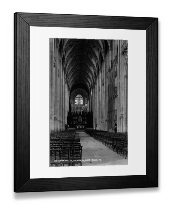 Framed Print : Interior of Winchester Cathedral Framed Print : Interior of Winchester Cathedral