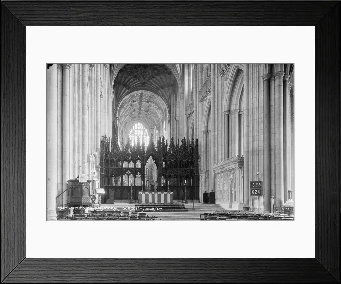 Framed Print : Interior of Winchester Cathedral Framed Print : Interior of Winchester Cathedral