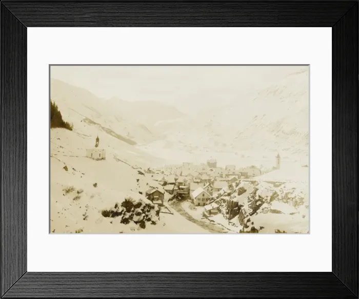 Framed Print : Andamatt Village in Switzerland Framed Print : Andamatt Village in Switzerland
