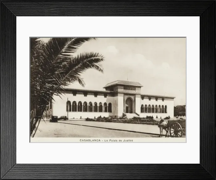 Framed Print : Morocco, Casablanca - The Palace of Justice Framed Print : Morocco, Casablanca - The Palace of Justice