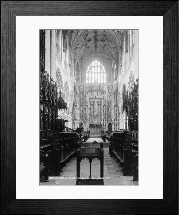 Framed Print : Interior of Winchester Cathedral Choir Framed Print : Interior of Winchester Cathedral Choir