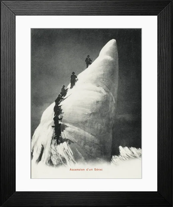 Framed Print : The ascention of an Ice Pillar, Switzerland Framed Print : The ascention of an Ice Pillar, Switzerland