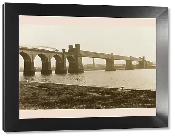 The Runcorn Railway Bridge over the Mersey