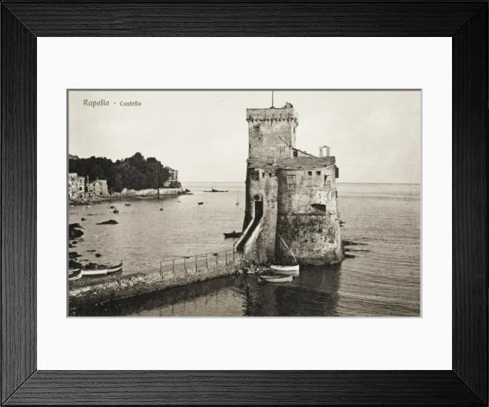 Framed Print : The Castle - Rapallo, Italy Framed Print : The Castle - Rapallo, Italy