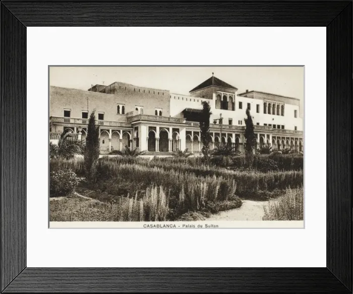 Framed Print : Morocco, Casablanca - The Sultans Palace Framed Print : Morocco, Casablanca - The Sultans Palace