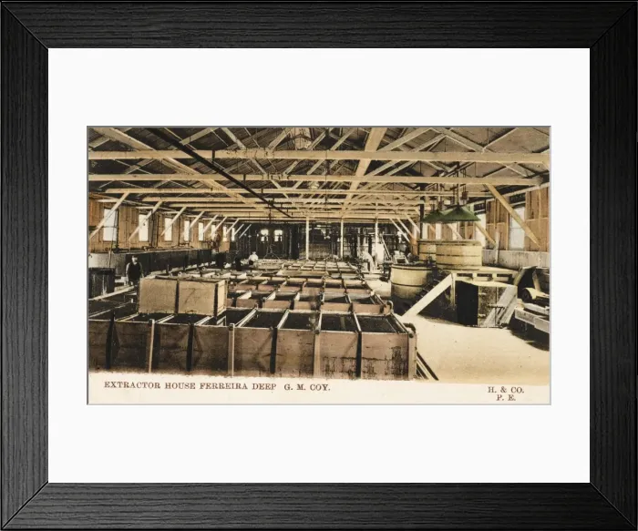 Framed Print : South Africa - Transvaal - Gold Mine Framed Print : South Africa - Transvaal - Gold Mine