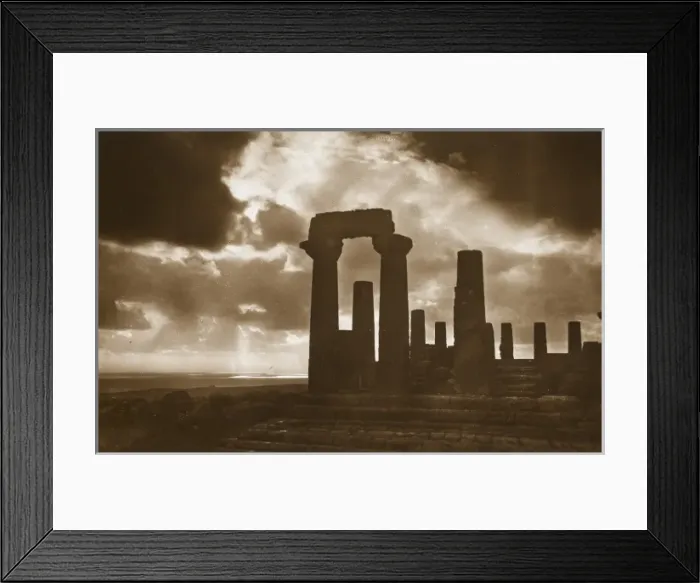 Framed Print : Temple of Juno - Sunset Framed Print : Temple of Juno - Sunset