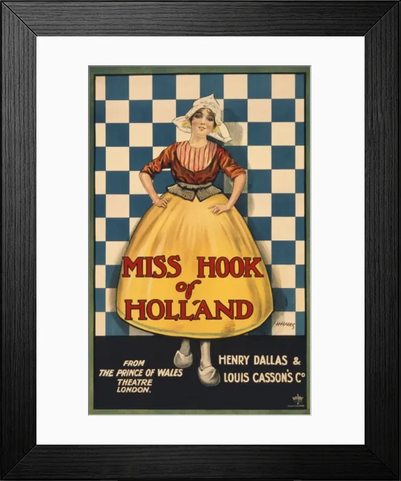Framed Print : Poster advertising Miss Hook of Holland Framed Print : Poster advertising Miss Hook of Holland