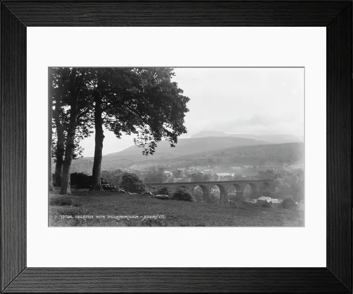 Framed Print : Ingleton and Ingleborough Framed Print : Ingleton and Ingleborough