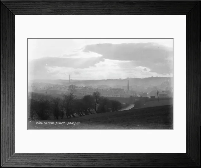 Framed Print : Sunset Over Skipton Framed Print : Sunset Over Skipton