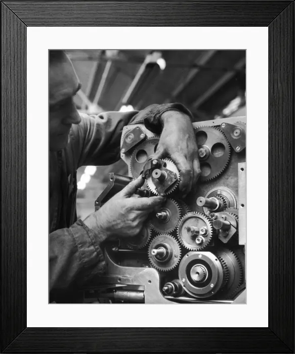 Framed Print : Assembly of a Multi-cogged Machine Framed Print : Assembly of a Multi-cogged Machine