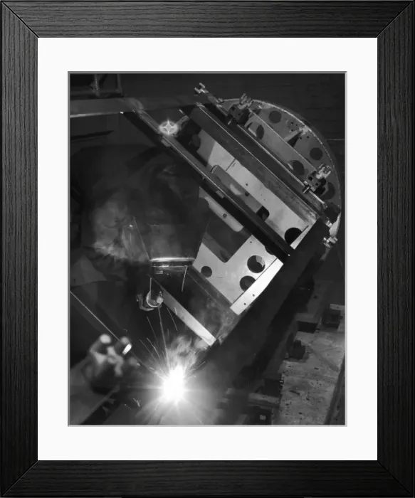 Framed Print : Welder using an Oxyacetylene Torch Framed Print : Welder using an Oxyacetylene Torch