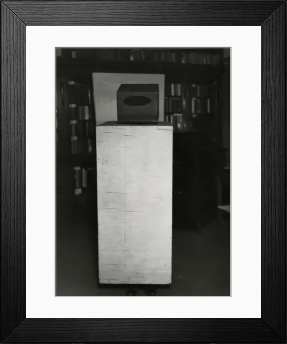 Framed Print : Plywood shroud and visor used to test Fred Marion Framed Print : Plywood shroud and visor used to test Fred Marion