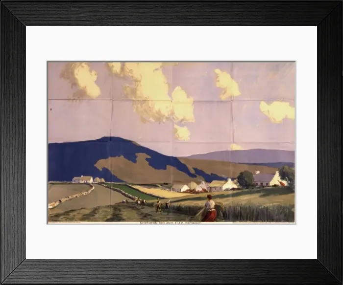 Framed Print : Flax growing in Northern Ireland Framed Print : Flax growing in Northern Ireland