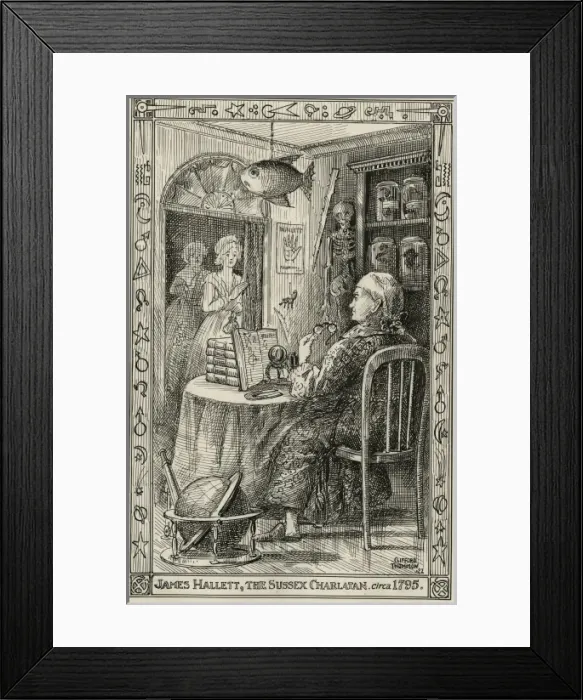 Framed Print : James Hallett, the Sussex Charlata Framed Print : James Hallett, the Sussex Charlata