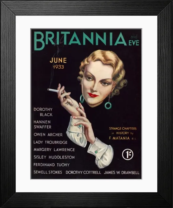 Framed Print : Britannia and Eve, June 1933 Framed Print : Britannia and Eve, June 1933