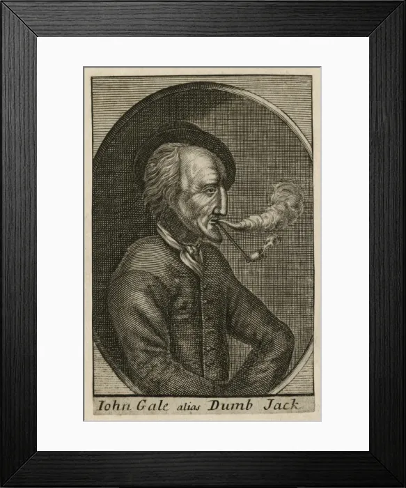 Framed Print : John Gale, alias Dumb Jack Framed Print : John Gale, alias Dumb Jack