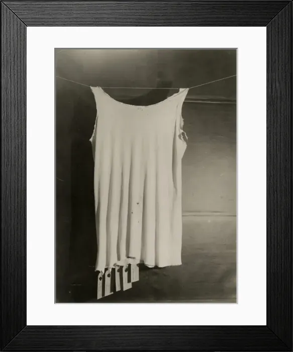 Framed Print : Photograph of undervest, masquerading as the spirit Pegg Framed Print : Photograph of undervest, masquerading as the spirit Pegg