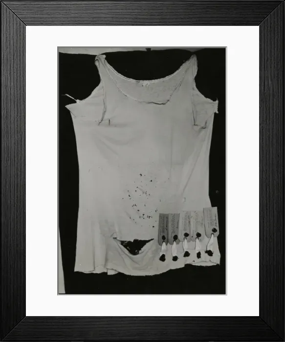 Framed Print : Photograph of undervest, masquerading as the spirit Peggy Framed Print : Photograph of undervest, masquerading as the spirit Peggy