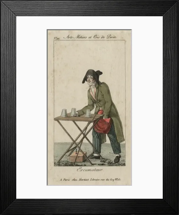 Framed Print : Magician performing the cup and balls trick Framed Print : Magician performing the cup and balls trick